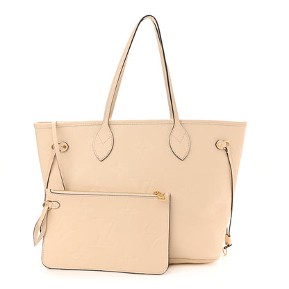 Louis Vuitton Empreinte Monogram Giant Neverfull MM Cream 1 of 11