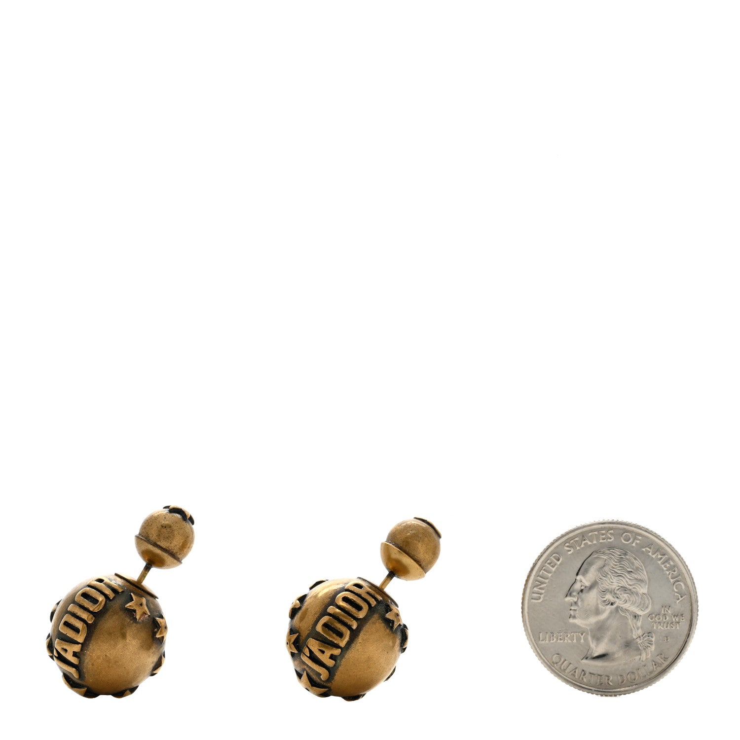 Christian Dior Metal J'Adior Mise En Dior Tribal Earrings Gold 2 of 3