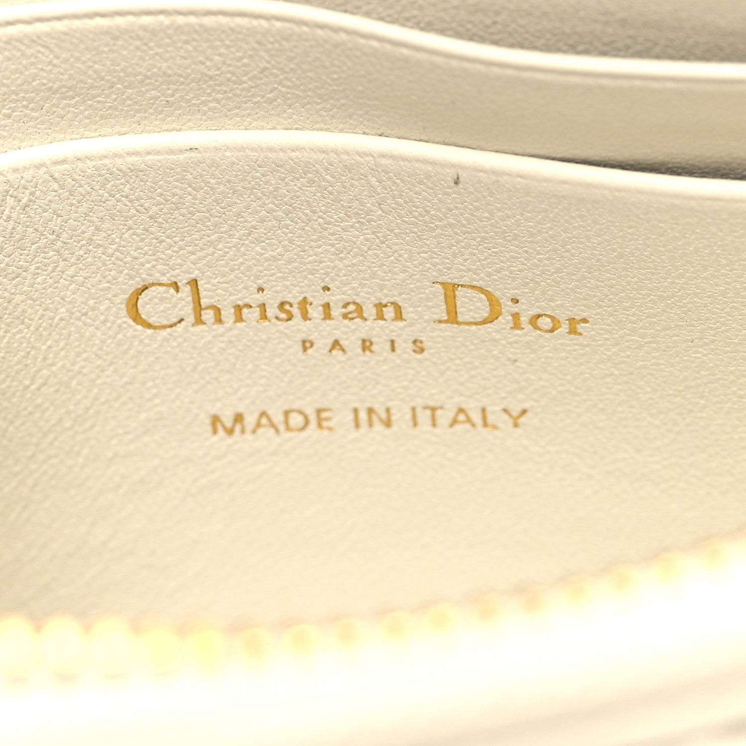 Christian Dior Supple Calfskin Cannage Caro Pouch with Chain Latte 7 of 11