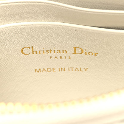 Christian Dior Supple Calfskin Cannage Caro Pouch with Chain Latte 7 of 11