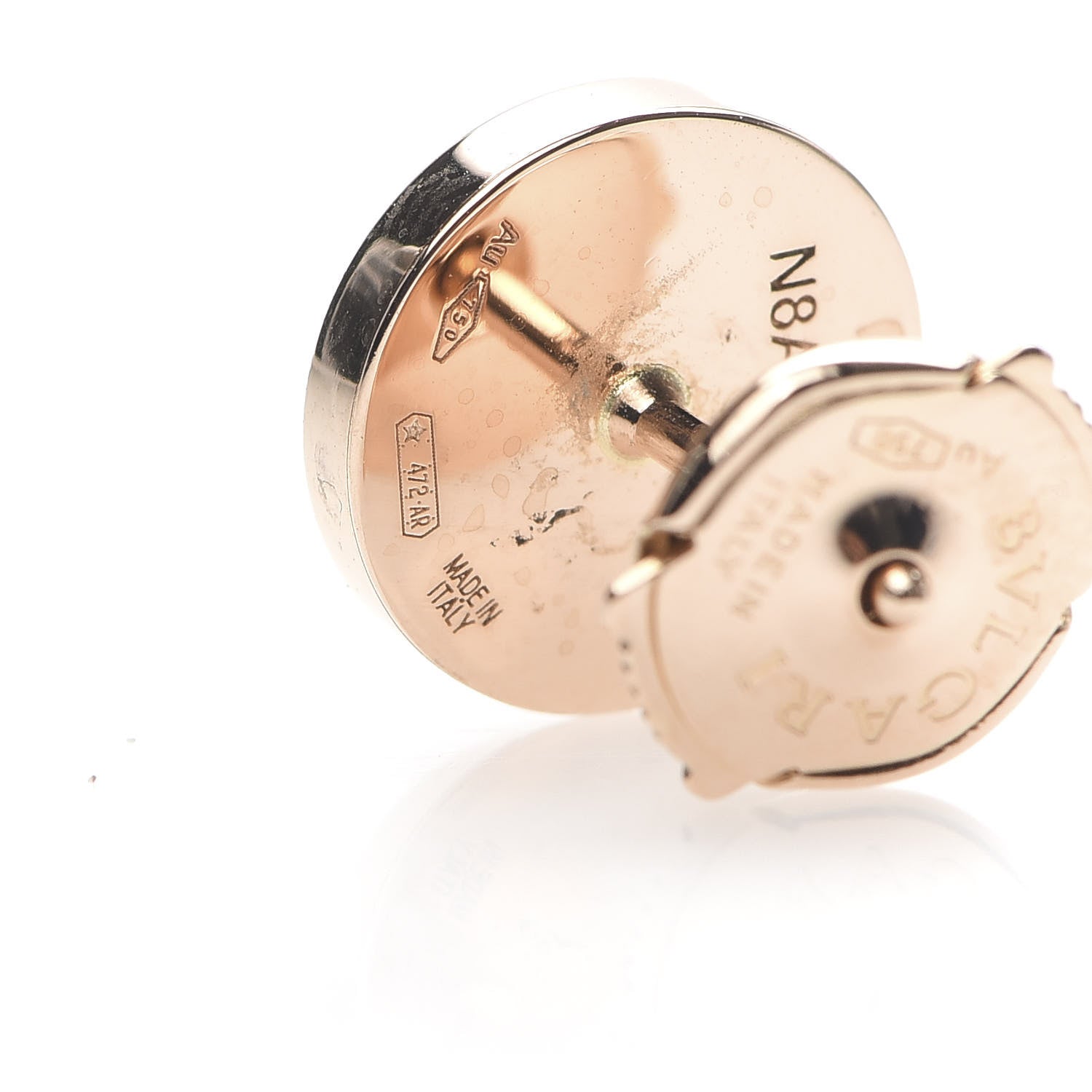 Bulgari 18K Rose Gold Carnelian BVLGARI BVLGARI Single Stud Earring 5 of 5