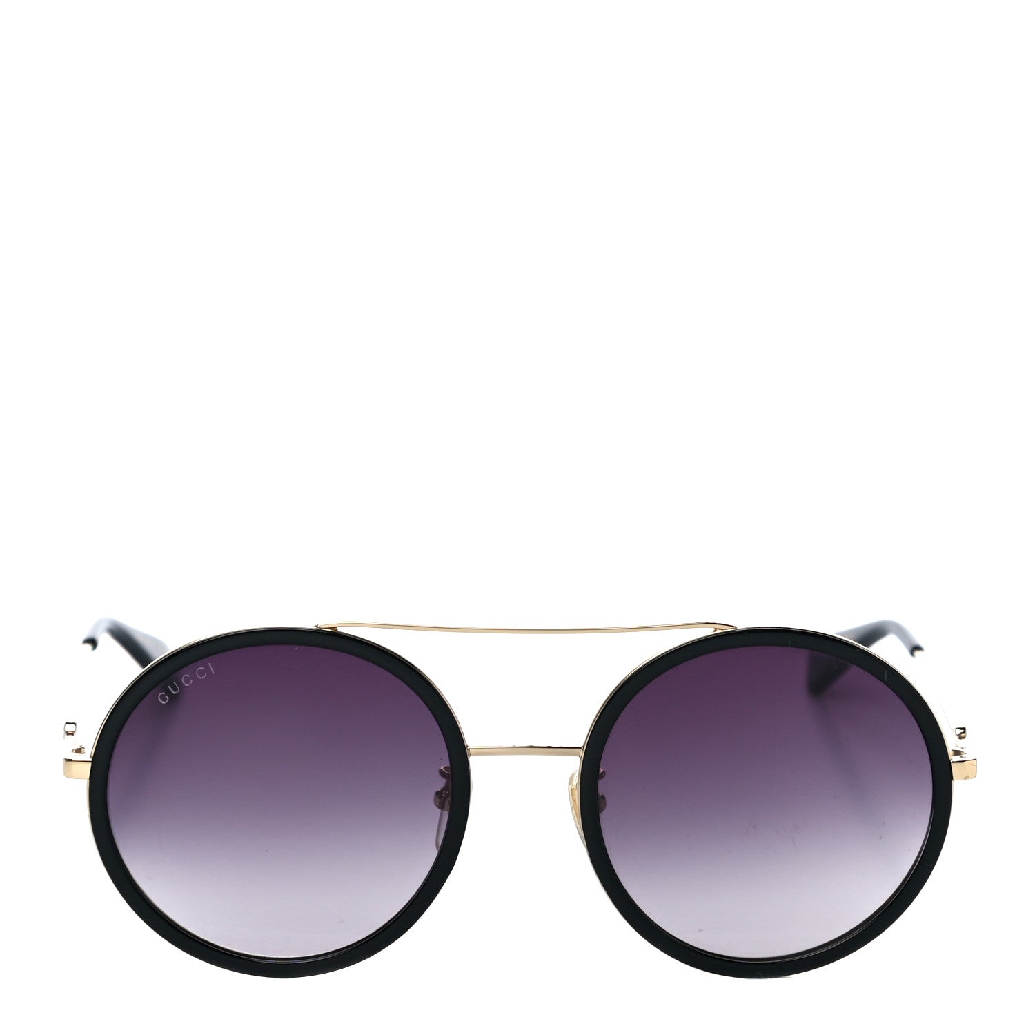 Gucci Acetate Round Frame Sunglasses GG0061S Black 4 of 6