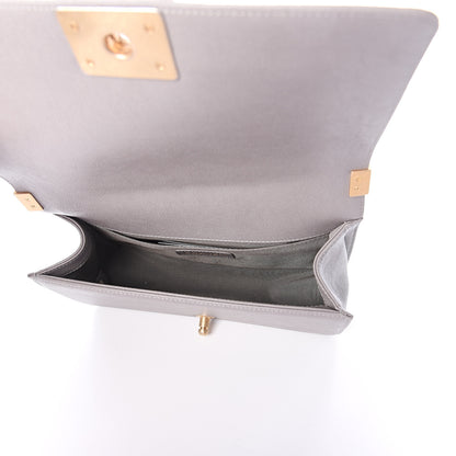 Chanel Caviar Quilted Medium Boy Flap Grey 4 of 8