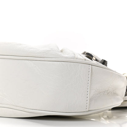 Balenciaga Agneau Arena Le Cagole Shoulder Bag XS Optic White 10 of 10