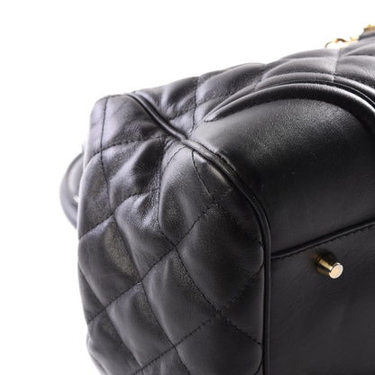 Burberry Calfskin Quilted Satchel Black 5 of 13