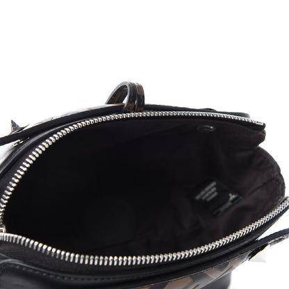 Fendi Vitello Dolce Bi-Color FF 1974 Embossed Mini By The Way Boston Bag Black Maya 5 of 10