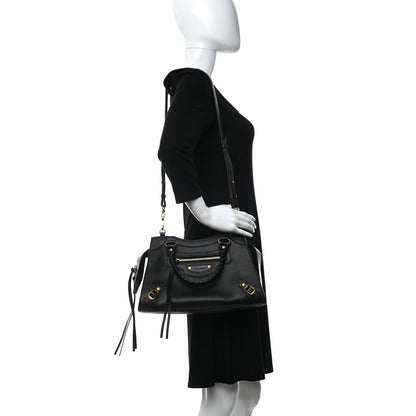 Balenciaga Smooth Calfskin Neo Classic Brass Hardware S City Black 2 of 10