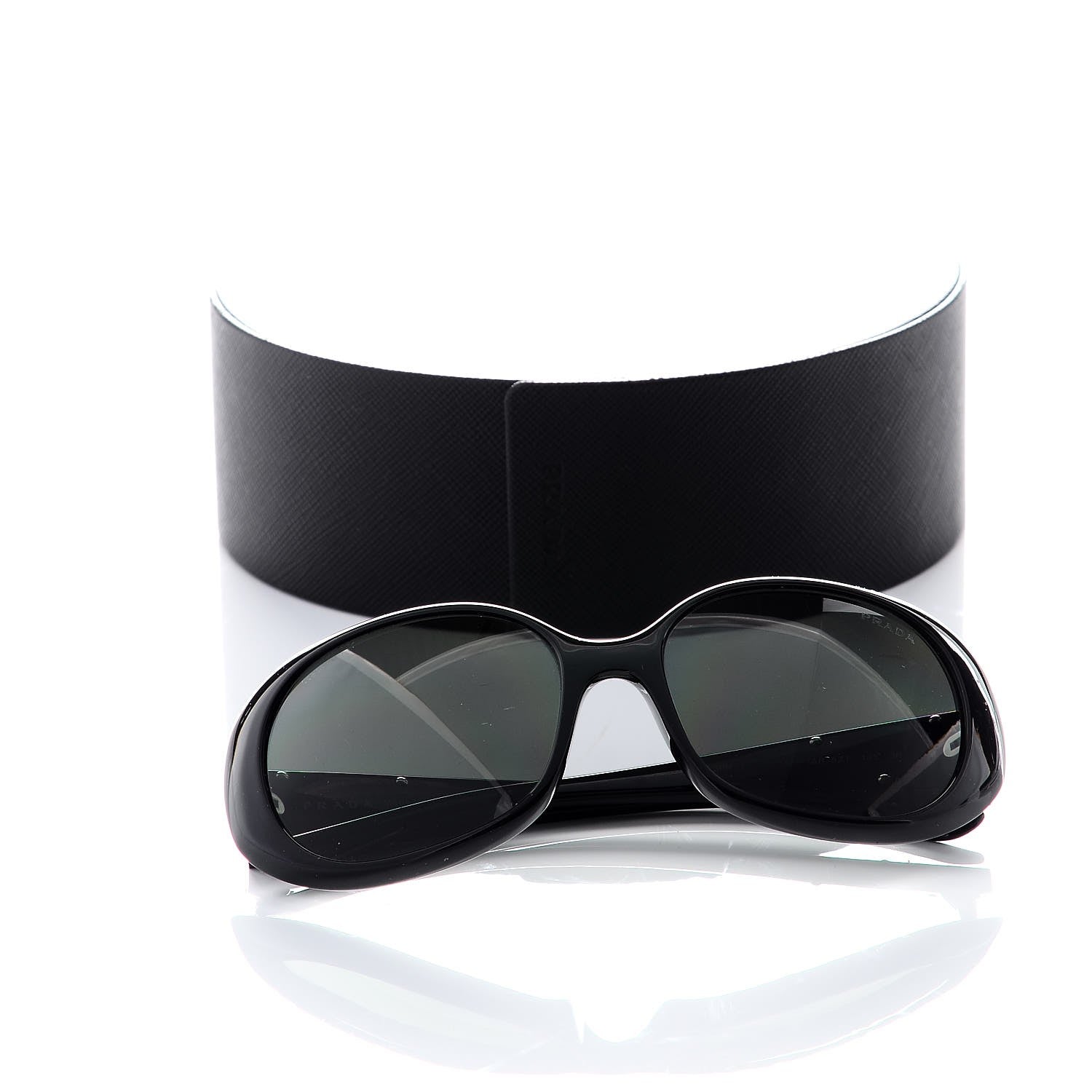 Prada Polarized Sunglasses SPR 27L Black 8 of 8