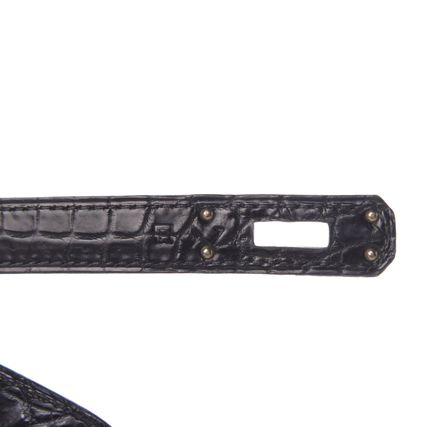 Matte Niloticus Crocodile Kelly Cut Pochette Black