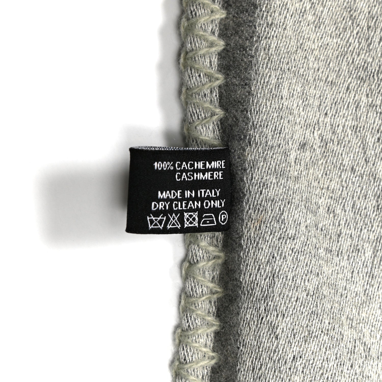 Chanel Cashmere CC Scarf Grey 4 of 4