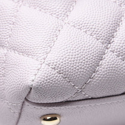 Chanel Caviar Quilted Small Coco Handle Flap Lilas Lilac 9 of 12