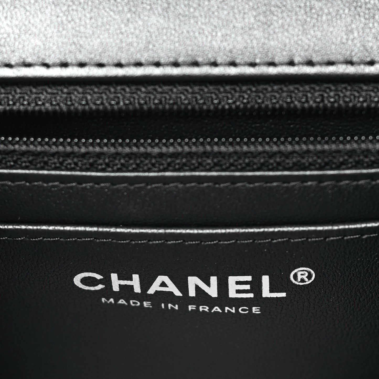 Lambskin Quilted Mini Rectangular Flap Black