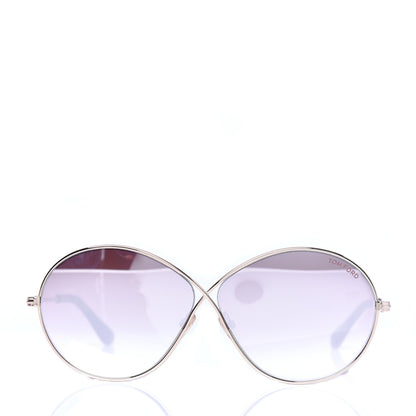 Tom Ford Rania-02 Oval Sunglasses TF564 Light Gold 2 of 7