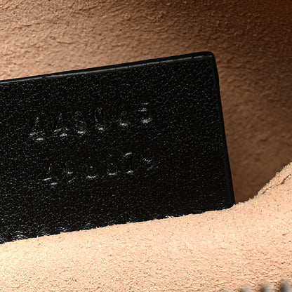 Gucci Calfskin Matelasse Mini GG Marmont Chain Shoulder Bag Black 7 of 11