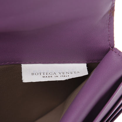Bottega Veneta Nappa Intrecciato Flap Wallet Purple 7 of 12