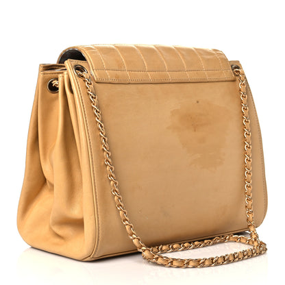 Chanel Lambskin Chocolate Bar Accordion Flap Beige 3 of 14