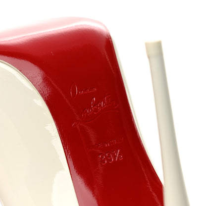 Christian Louboutin Patent Lin Lexi Hot Chick 100 Pumps  39.5 White Multicolor 7 of 9