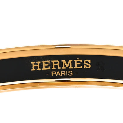 Hermes Enamel Printed Caleche Narrow Bracelet 70 Bleu 4 of 5