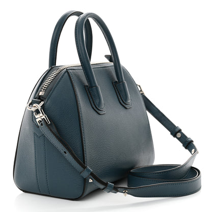 Givenchy Sugar Goatskin Mini Antigona Mineral Blue 3 of 11