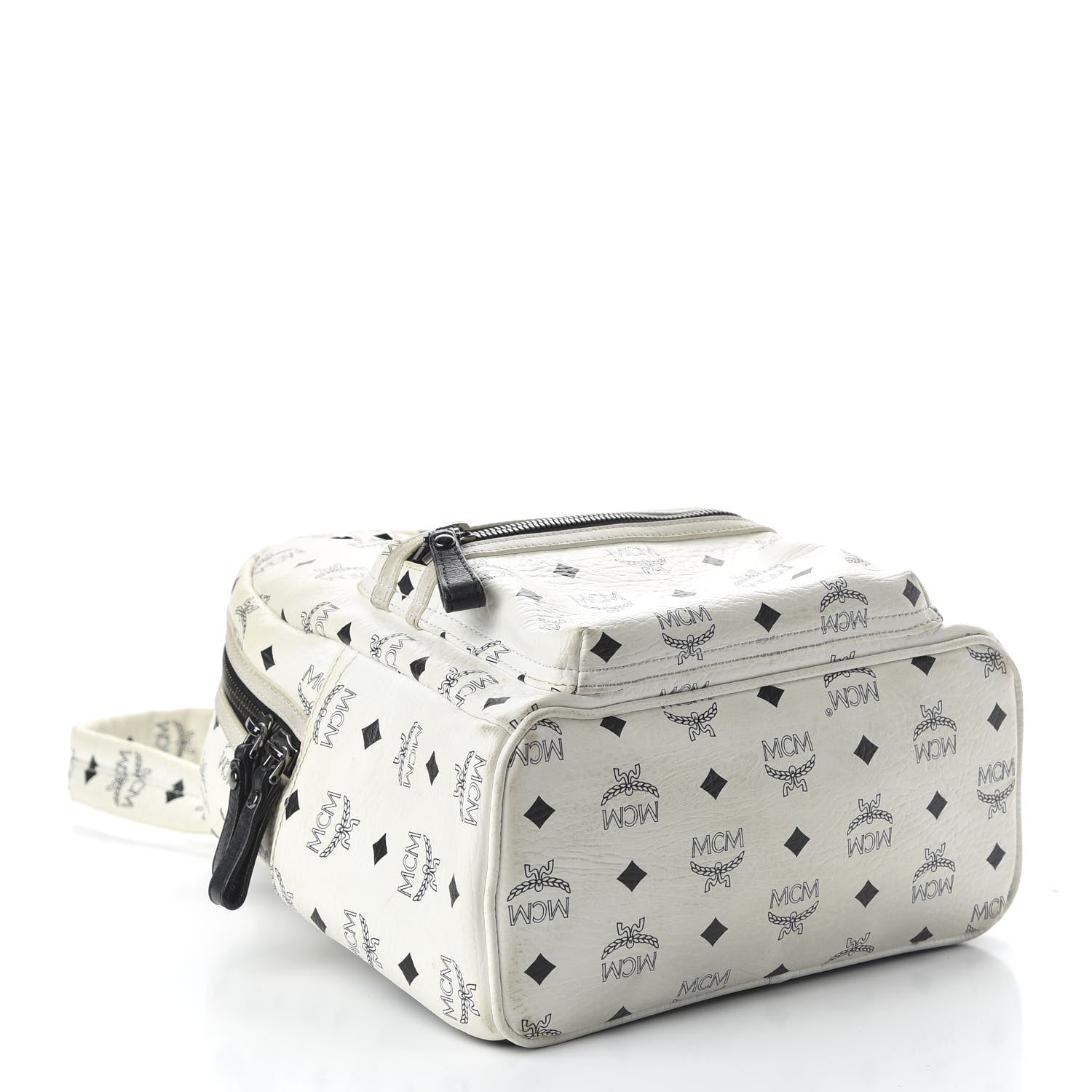 MCM Visetos Small Sprinkle Stud Stark Backpack White 3 of 15