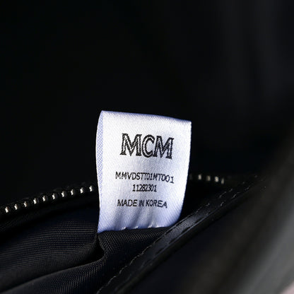 MCM Visetos Ottomar Checkerboard Weekender Duffle Bag Blue Multicolor 7 of 10