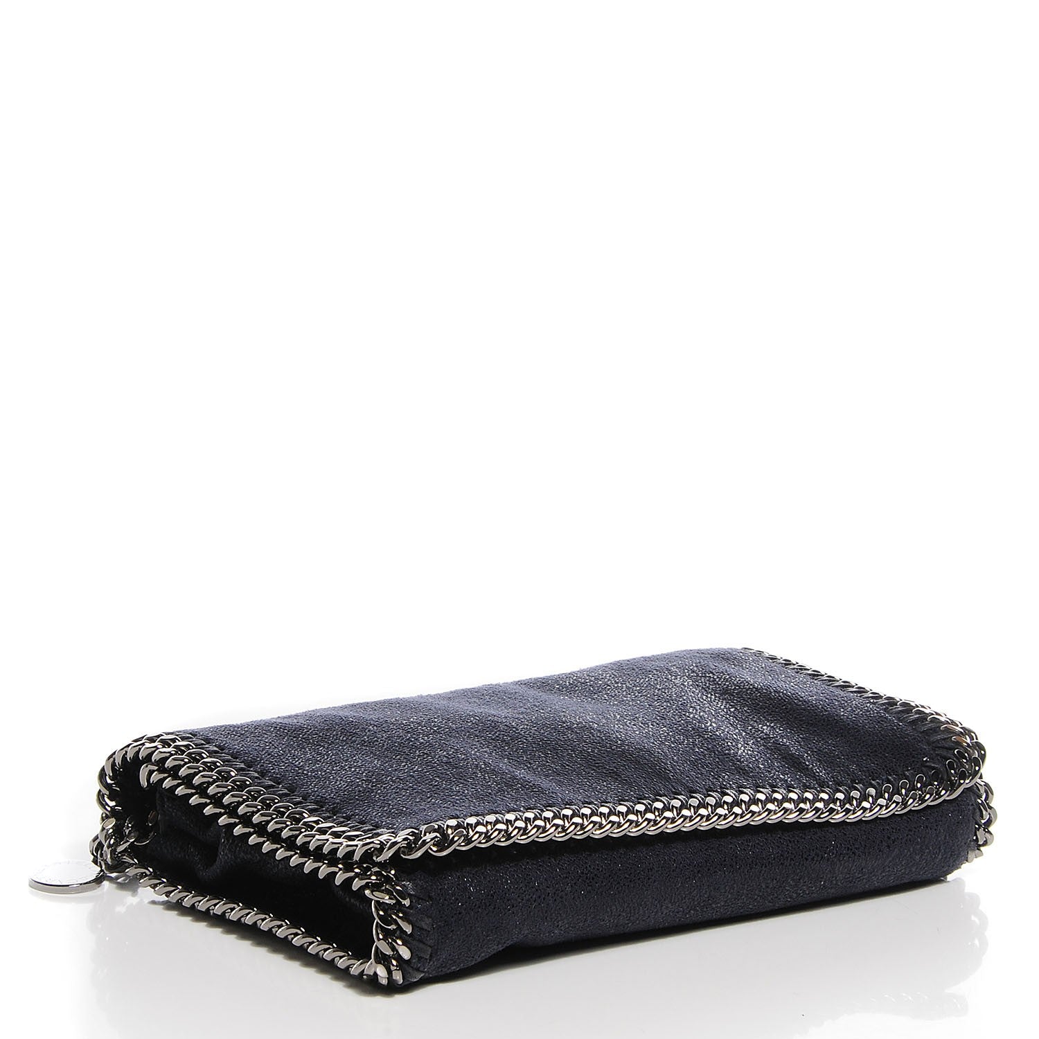 Stella McCartney Faux Leather Shaggy Deer Falabella Crossbody Navy 4 of 10