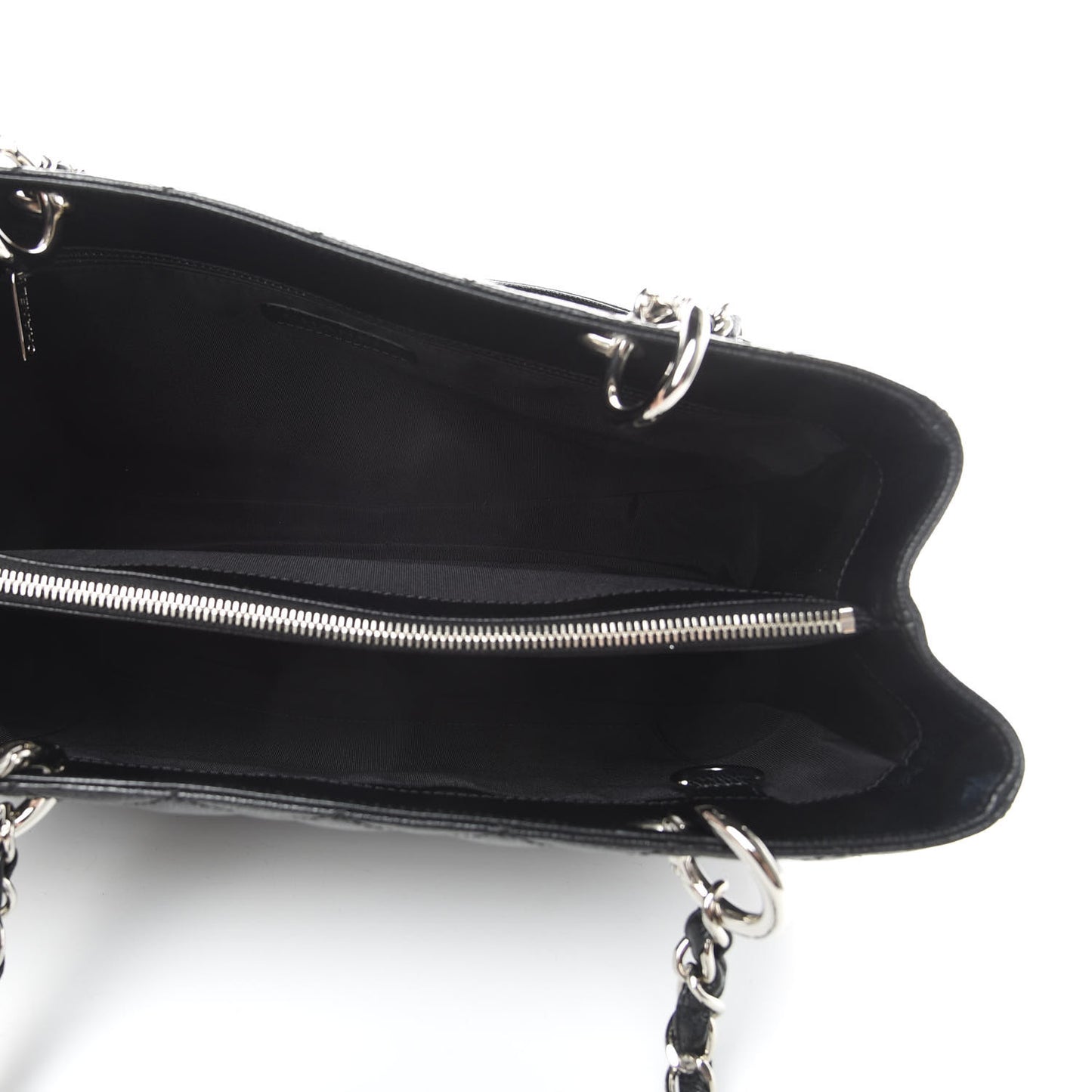 Caviar Quilted Grand Shopping Tote GST Black