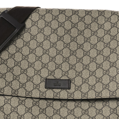 Gucci GG Plus Monogram Messenger Diaper Bag Dark Brown 8 of 11
