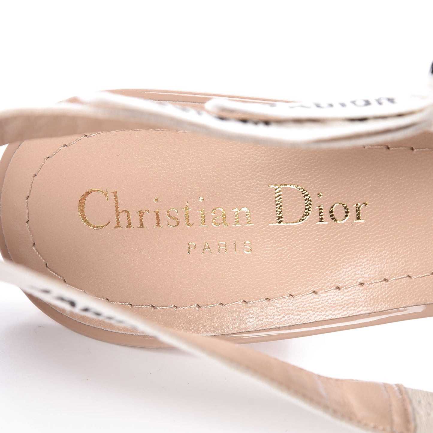 Patent Ribbon J'Adior Slingback 65mm Pumps 39 Nude