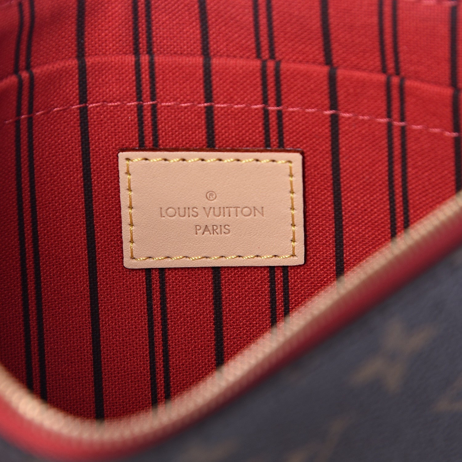 Louis Vuitton Monogram Neverfull MM GM Pochette Cherry 6 of 7