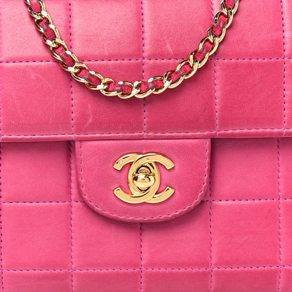 Chanel Lambskin East West Chocolate Bar Flap Pink 8 of 14