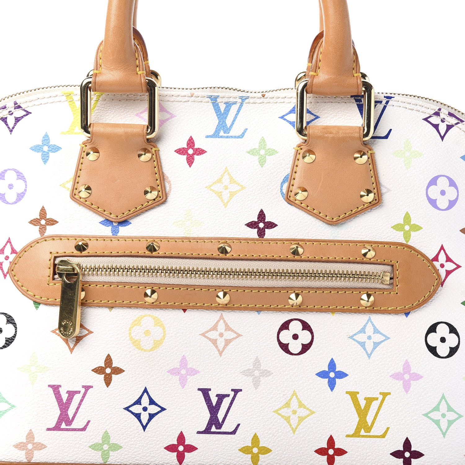 Louis Vuitton Monogram Multicolor Alma White 9 of 9