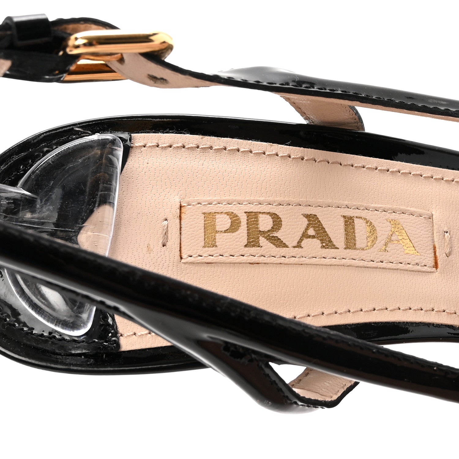 Prada Vernice Bow Slingback Pumps 37.5 Black 8 of 9