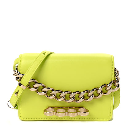 Alexander McQueen Nappa Skull Four Ring Knuckle Crossbody Bag Lichen 1 of 8