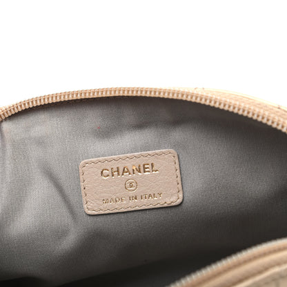 Chanel Metallic Aged Calfskin Quilted Palette Cosmetic Case Gold 6 of 9