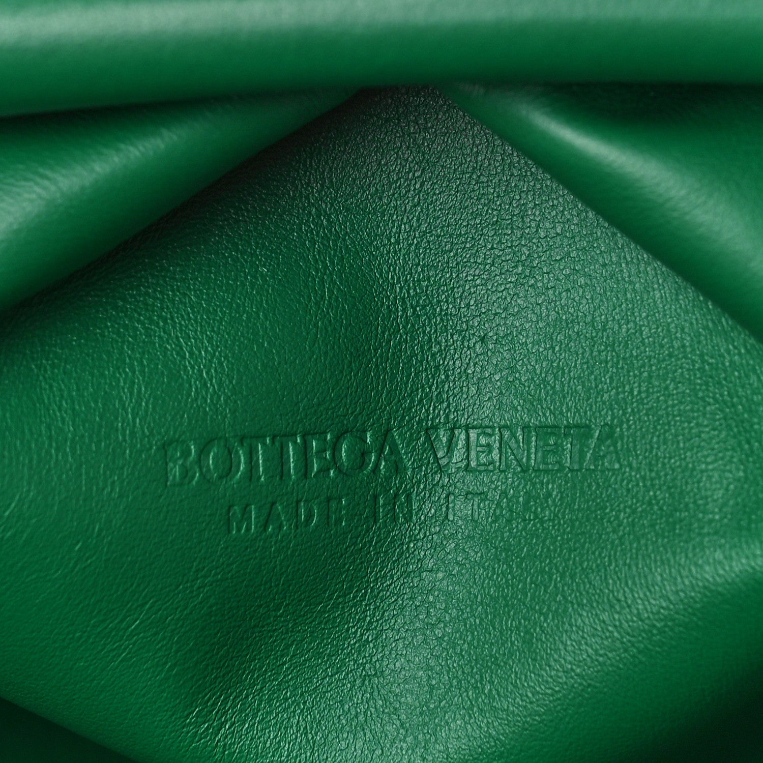 Bottega Veneta Smooth Butter Calf The Pouch Oversized Clutch Racing Green 7 of 9