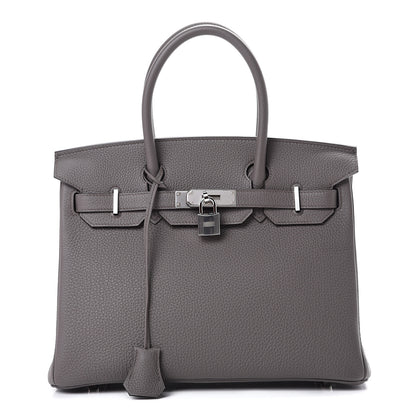 Hermes Togo Birkin 30 Etain 1 of 12