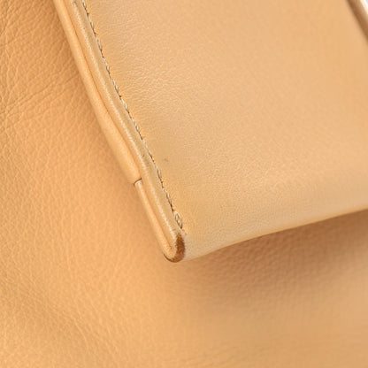Fendi Vitello Flamingo Enamel Fendista Pouchette Crossbody Yellow 10 of 10