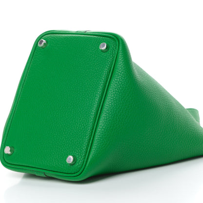 Hermes Taurillon Clemence Picotin Lock 18 PM Bambou 10 of 11