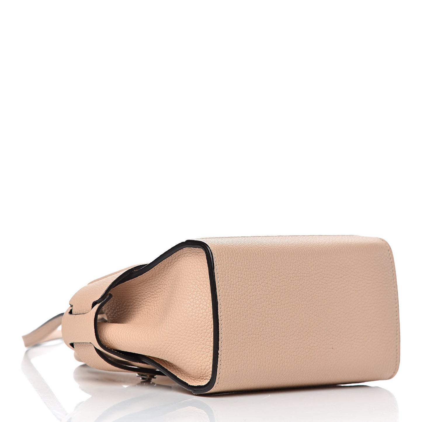 Grained Calfskin Nano Horizon Satchel Nude Pink