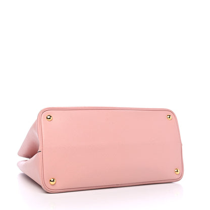 Prada Saffiano Cuir Medium Double Bag Orchidea 3 of 4