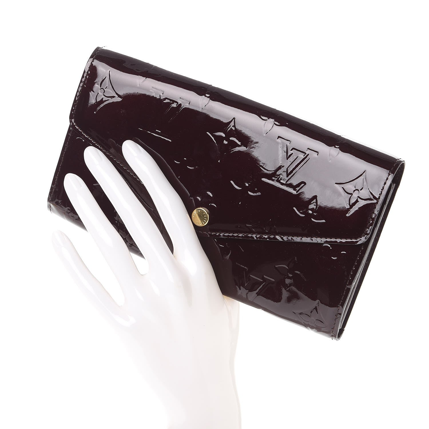 Louis Vuitton Vernis Sarah Wallet NM Amarante 2 of 10