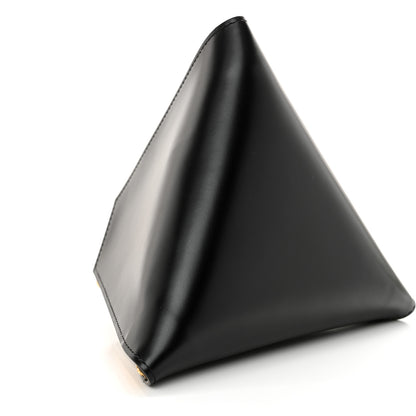 Bottega Veneta Calfskin Pyramid Bag Black 7 of 9