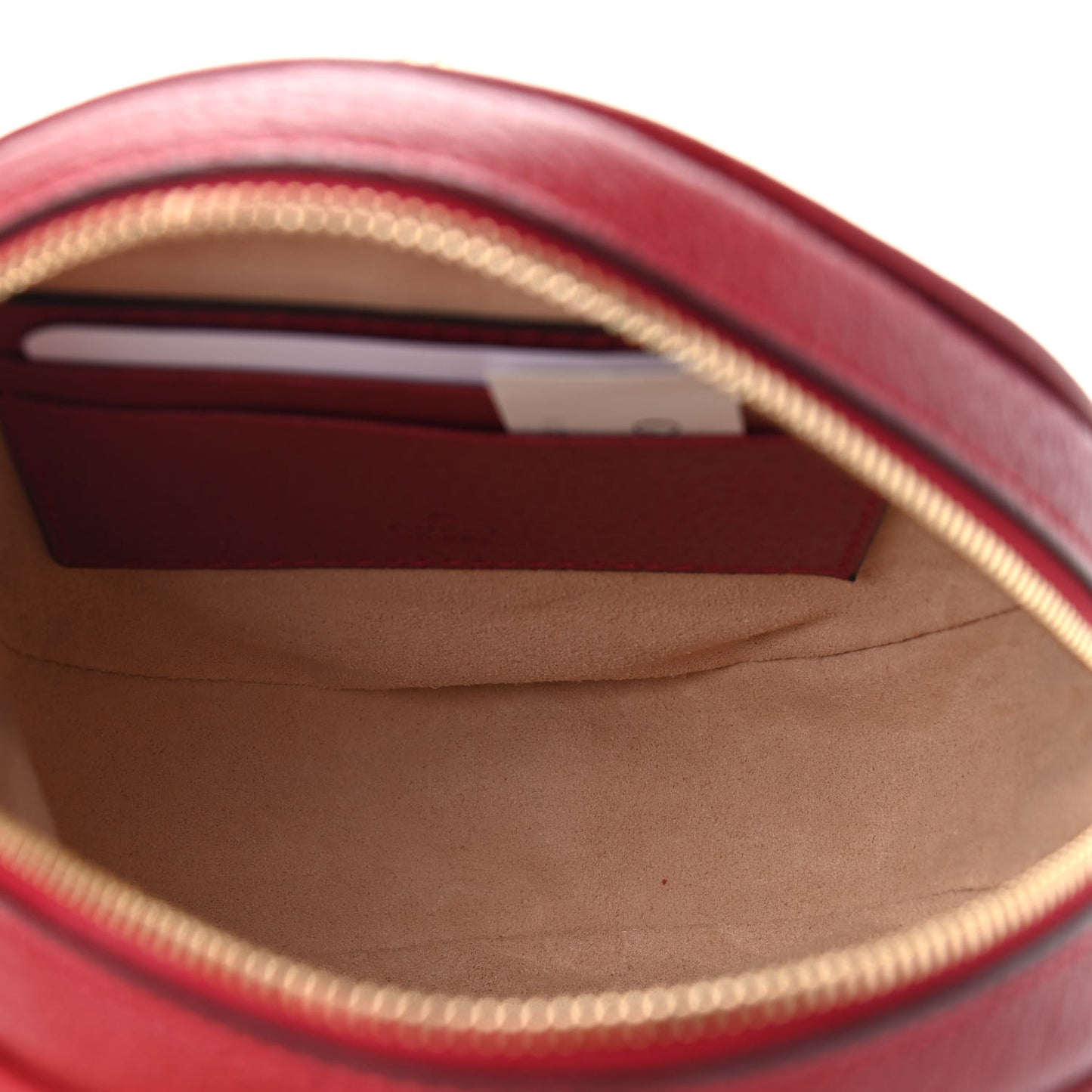 GG Supreme Monogram Web Flora Mini Ophidia Round Backpack Red
