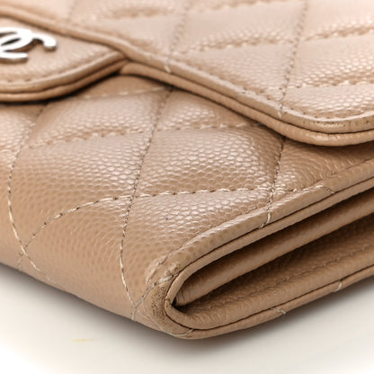 Chanel Caviar Quilted Medium Flap Wallet Beige 11 of 12