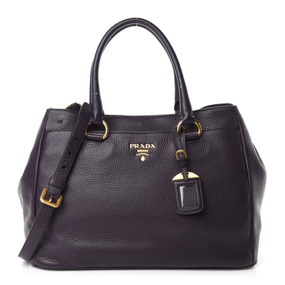 Prada Vitello Daino Tote Melanzana 1 of 14