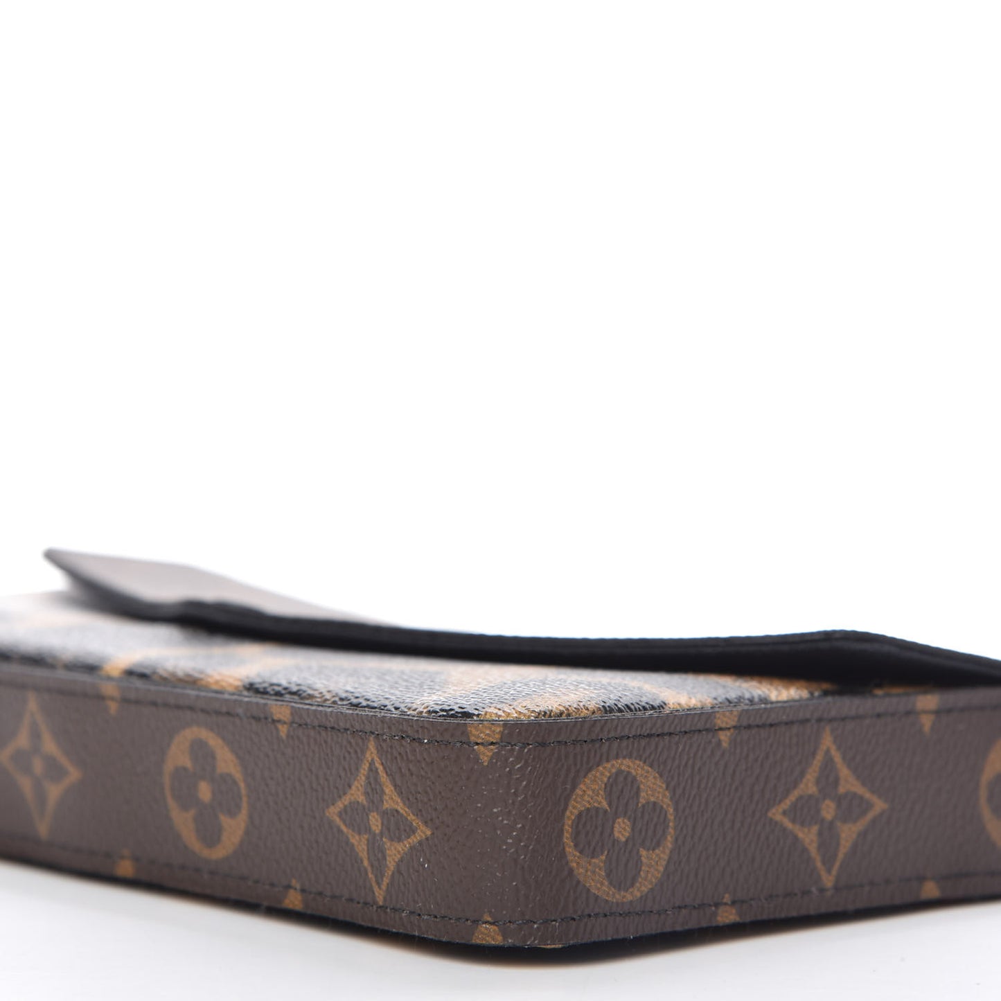 Monogram Animal Print Pochette Felicie Chain Wallet