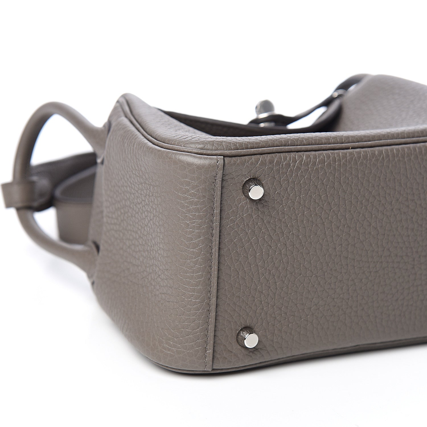 Hermes Taurillon Clemence Mini Lindy 20 Etain 6 of 9