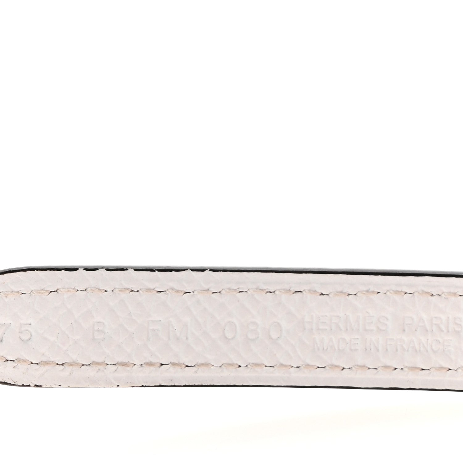 Hermes Swift Epsom 13mm Ancre Belt 75 30 White Gold 5 of 7