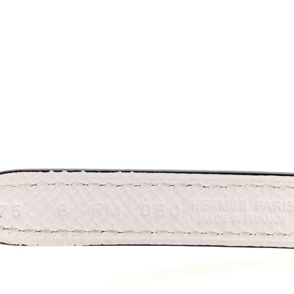 Hermes Swift Epsom 13mm Ancre Belt 75 30 White Gold 5 of 7